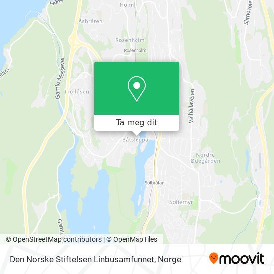 Den Norske Stiftelsen Linbusamfunnet kart