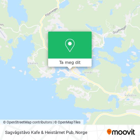 Sagvågståvo Kafe & Heistårnet Pub kart