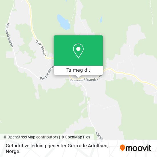 Getadof veiledning tjenester Gertrude Adolfsen kart