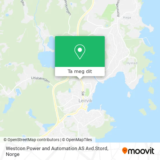 Westcon Power and Automation AS Avd.Stord kart