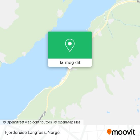 Fjordcruise Langfoss kart