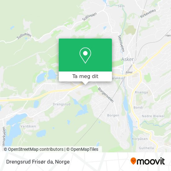 Drengsrud Frisør da kart