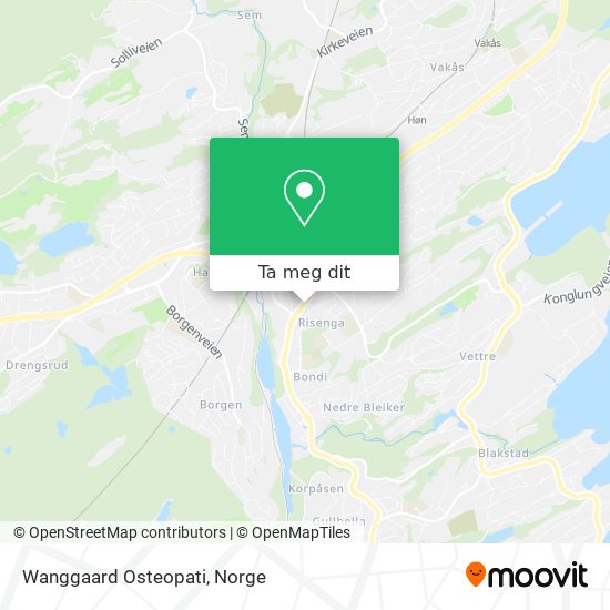 Wanggaard Osteopati kart