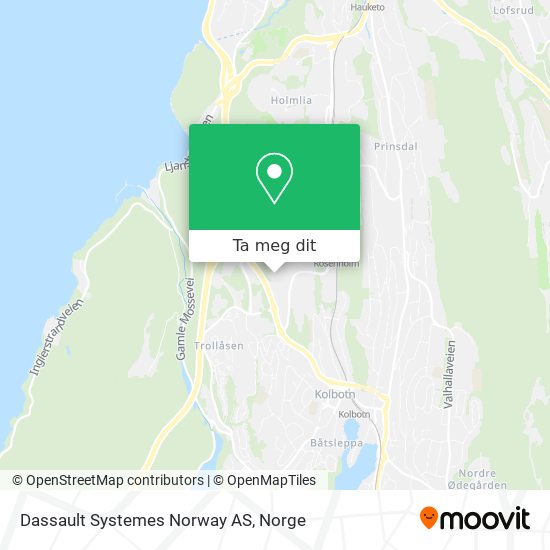 Dassault Systemes Norway AS kart