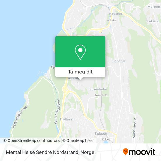 Mental Helse Søndre Nordstrand kart