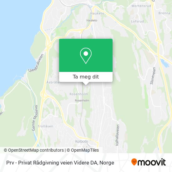 Prv - Privat Rådgivning veien Videre DA kart