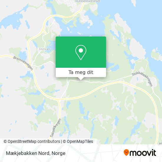 Mækjebakken Nord kart