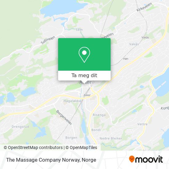 The Massage Company Norway kart