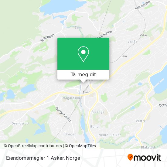 Eiendomsmegler 1 Asker kart
