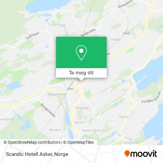 Scandic Hotell Asker kart