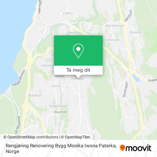 Rengjøring Renovering Bygg Monika Iwona Paterka kart