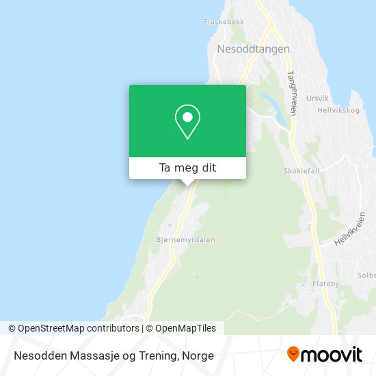 Nesodden Massasje og Trening kart