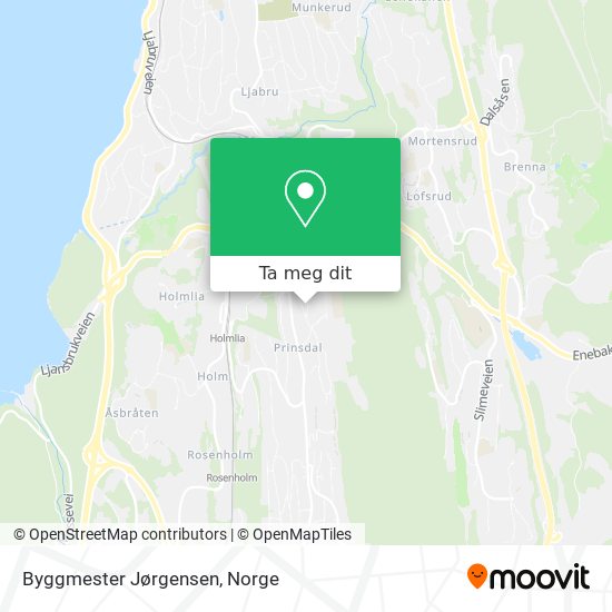 Byggmester Jørgensen kart