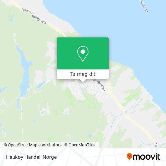 Haukøy Handel kart