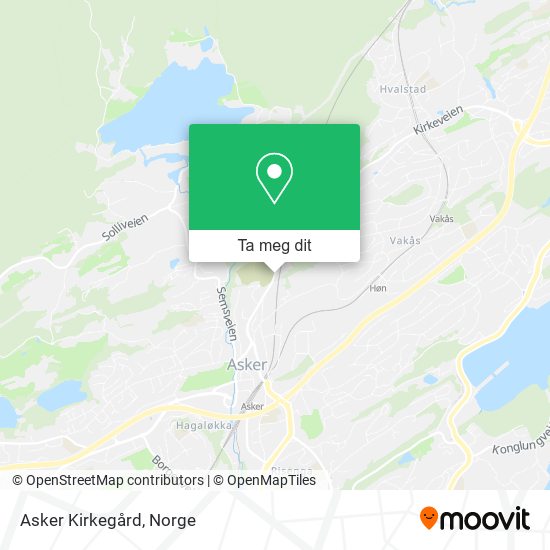 Asker Kirkegård kart