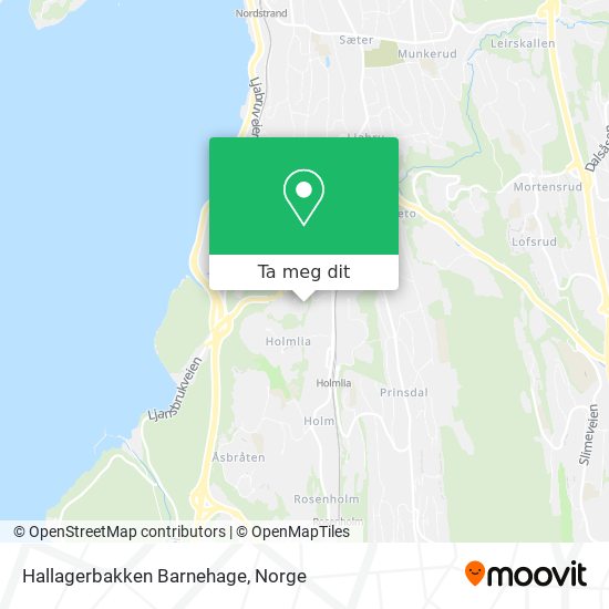 Hallagerbakken Barnehage kart