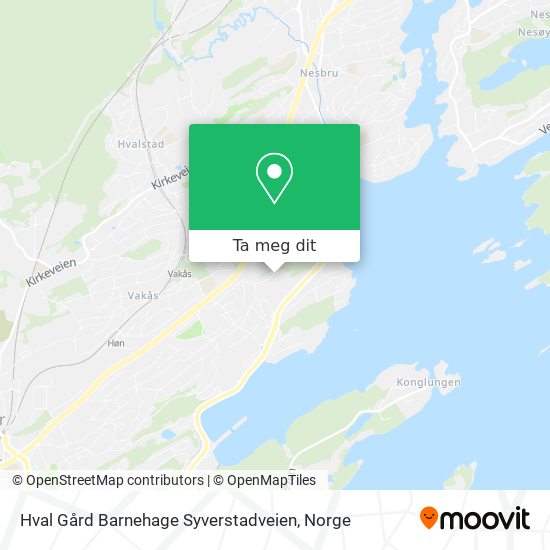 Hval Gård Barnehage Syverstadveien kart