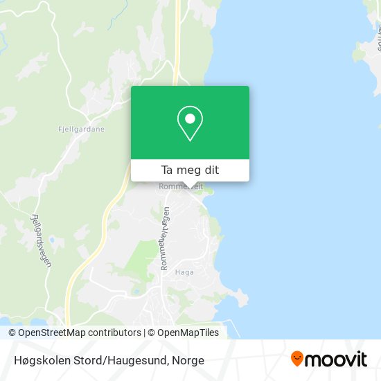 Høgskolen Stord/Haugesund kart
