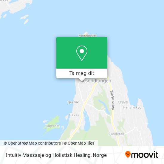 Intuitiv Massasje og Holistisk Healing kart