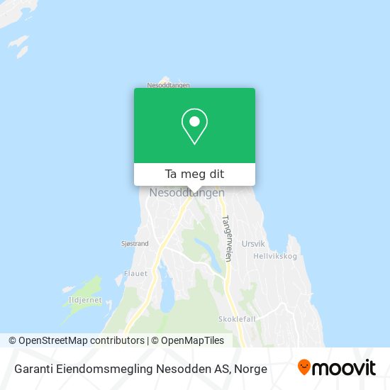 Garanti Eiendomsmegling Nesodden AS kart