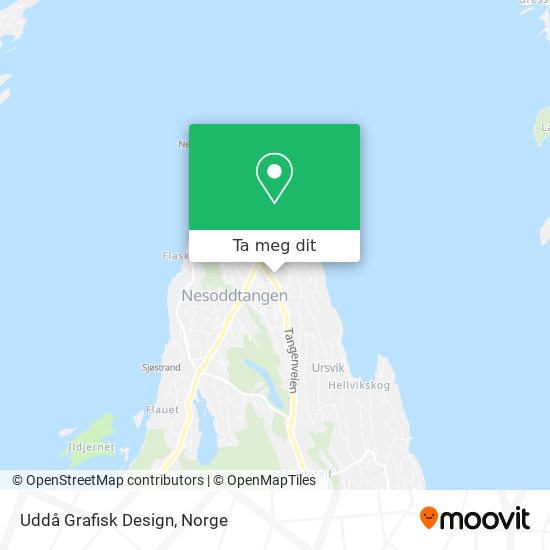 Uddå Grafisk Design kart