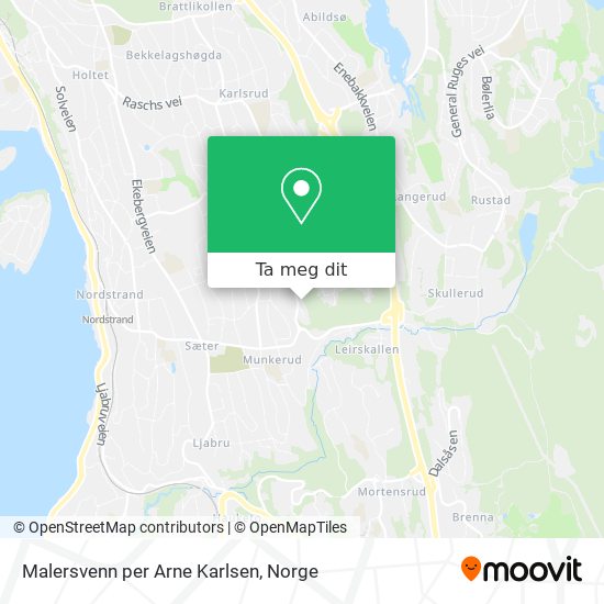 Malersvenn per Arne Karlsen kart