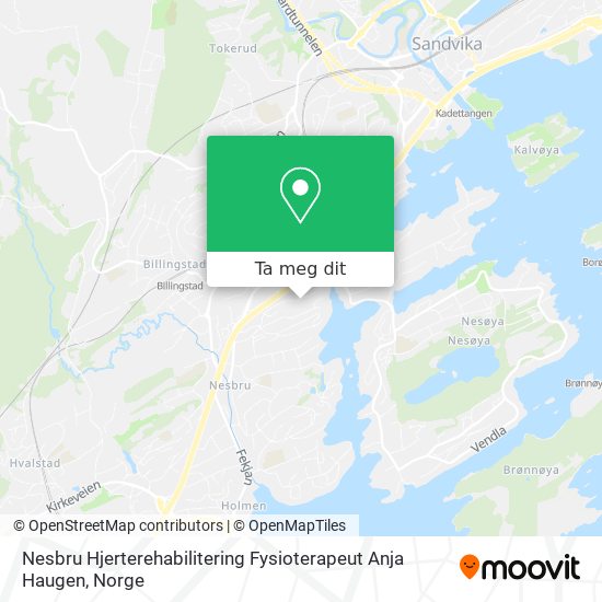 Nesbru Hjerterehabilitering Fysioterapeut Anja Haugen kart