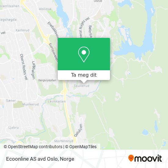 Ecoonline AS avd Oslo kart