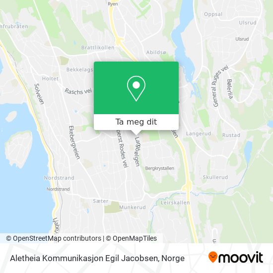 Aletheia Kommunikasjon Egil Jacobsen kart