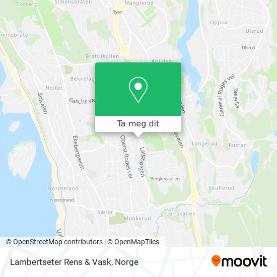 Lambertseter Rens & Vask kart