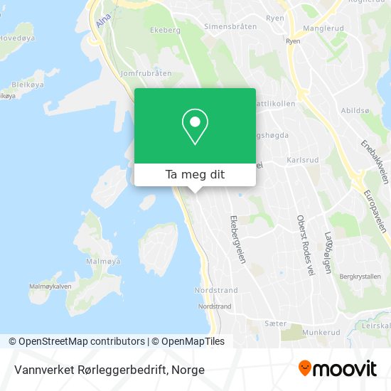 Vannverket Rørleggerbedrift kart