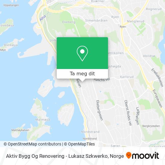 Aktiv Bygg Og Renovering - Lukasz Szkwerko kart