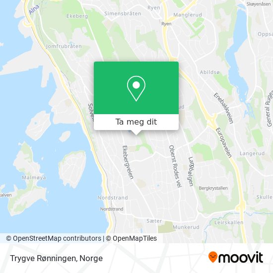 Trygve Rønningen kart