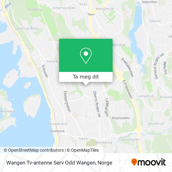 Wangen Tv-antenne Serv Odd Wangen kart