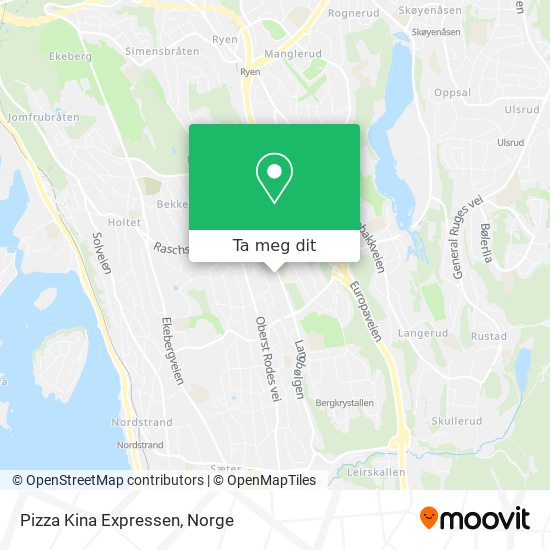 Pizza Kina Expressen kart