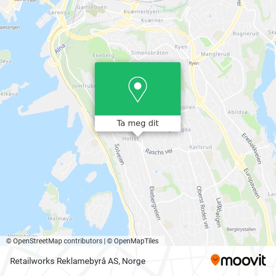 Retailworks Reklamebyrå AS kart