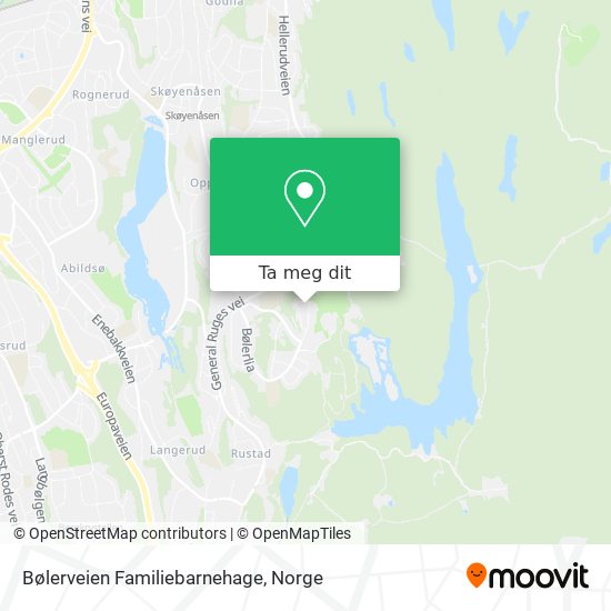 Bølerveien Familiebarnehage kart