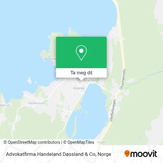 Advokatfirma Handeland Døssland & Co kart