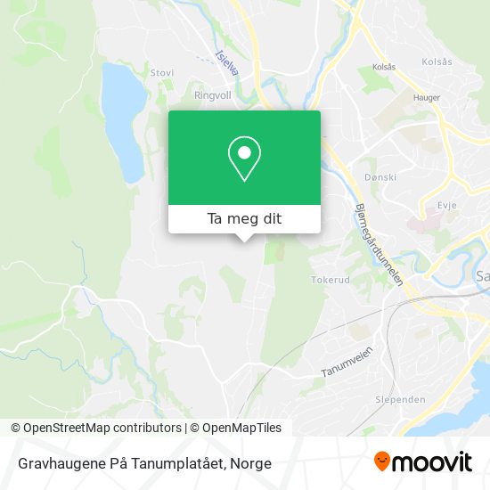 Gravhaugene På Tanumplatået kart