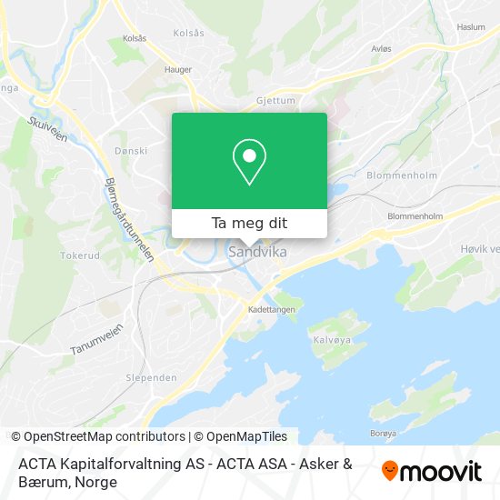 ACTA Kapitalforvaltning AS - ACTA ASA - Asker & Bærum kart