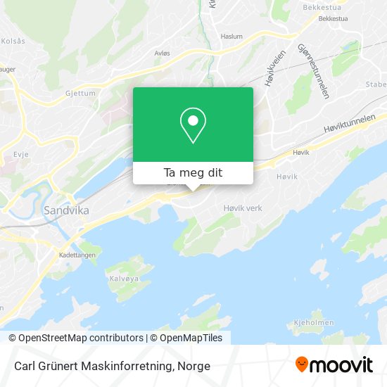 Carl Grünert Maskinforretning kart