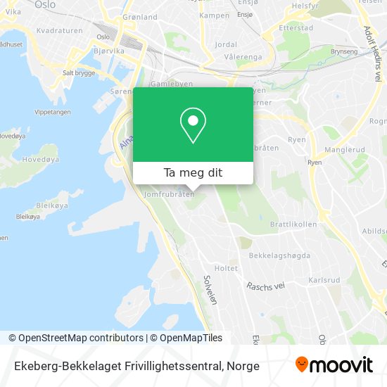 Ekeberg-Bekkelaget Frivillighetssentral kart