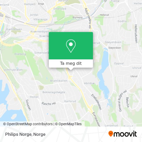 Philips Norge kart