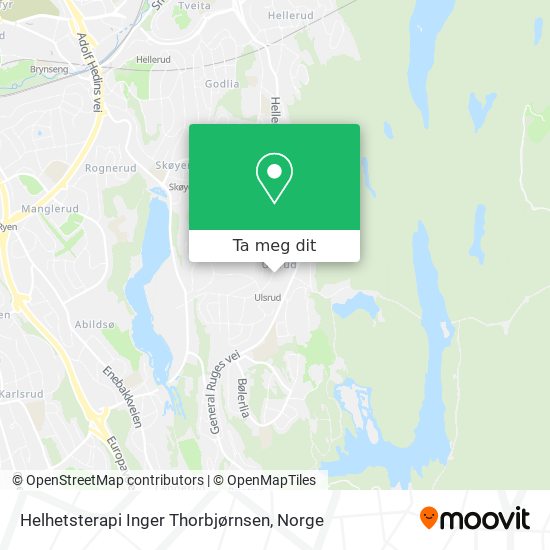Helhetsterapi Inger Thorbjørnsen kart
