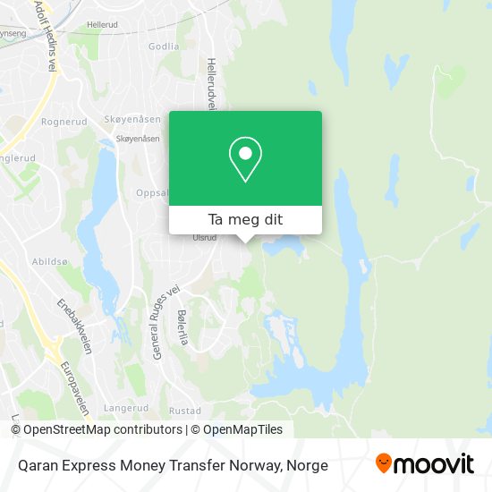 Qaran Express Money Transfer Norway kart