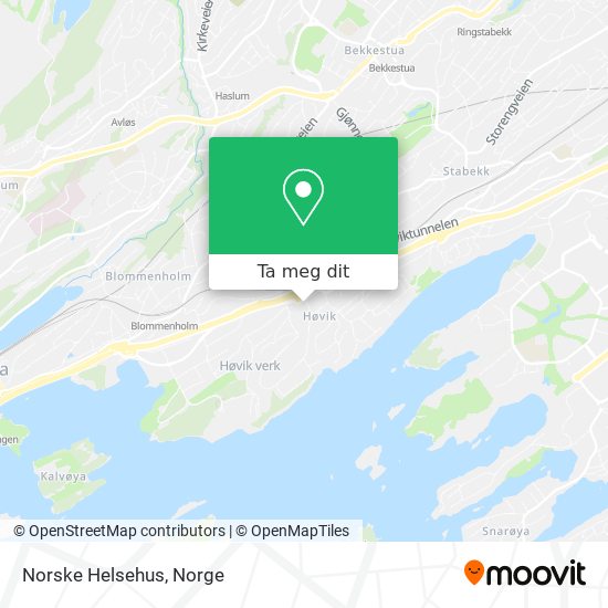 Norske Helsehus kart