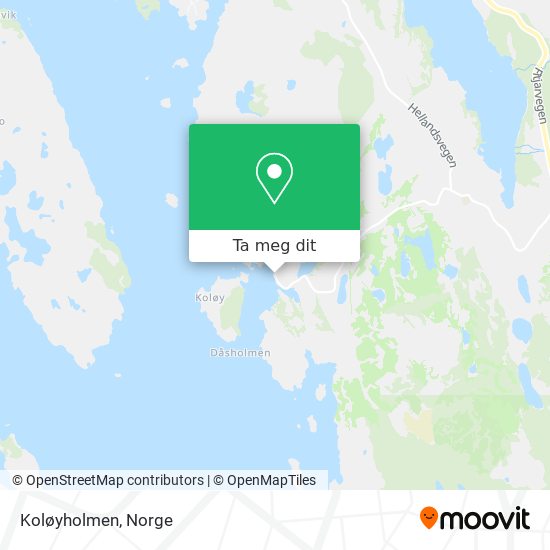 Koløyholmen kart