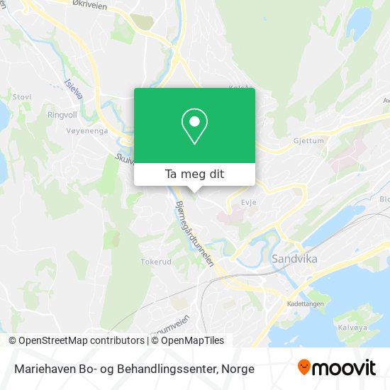 Mariehaven Bo- og Behandlingssenter kart
