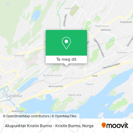 Akupunktør Kristin Burmo - Kristin Burmo kart