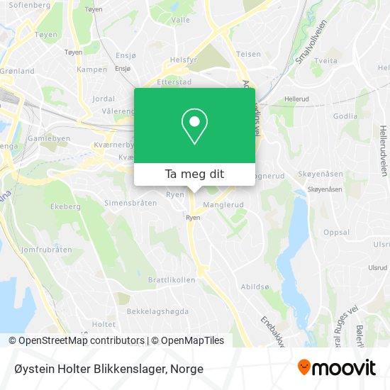 Øystein Holter Blikkenslager kart